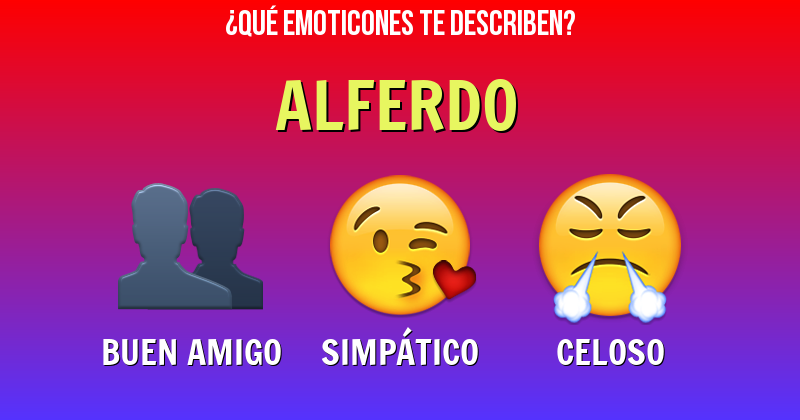 Que emoticones describen a alferdo - Descubre cuáles emoticones te describen