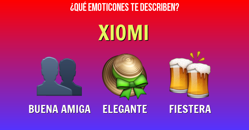 Que emoticones describen a xiomi - Descubre cuáles emoticones te describen