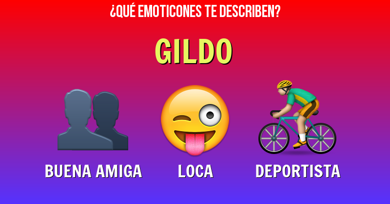 Que emoticones describen a gildo - Descubre cuáles emoticones te describen