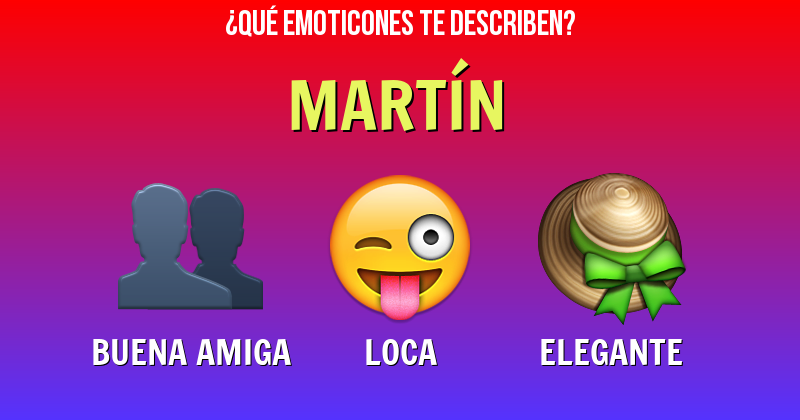 Que emoticones describen a martín - Descubre cuáles emoticones te describen