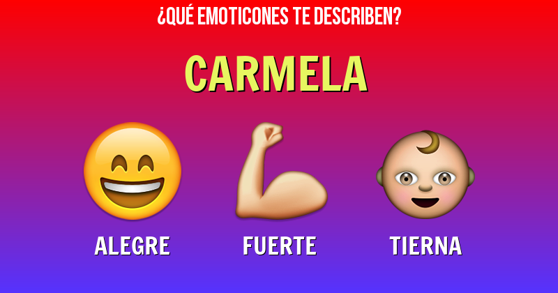 Que emoticones describen a carmela - Descubre cuáles emoticones te describen