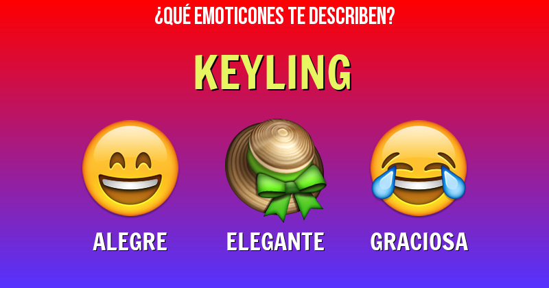 Que emoticones describen a keyling - Descubre cuáles emoticones te describen