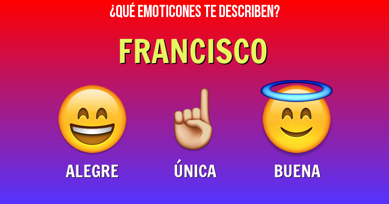 Que emoticones describen a francisco - Descubre cuáles emoticones te describen