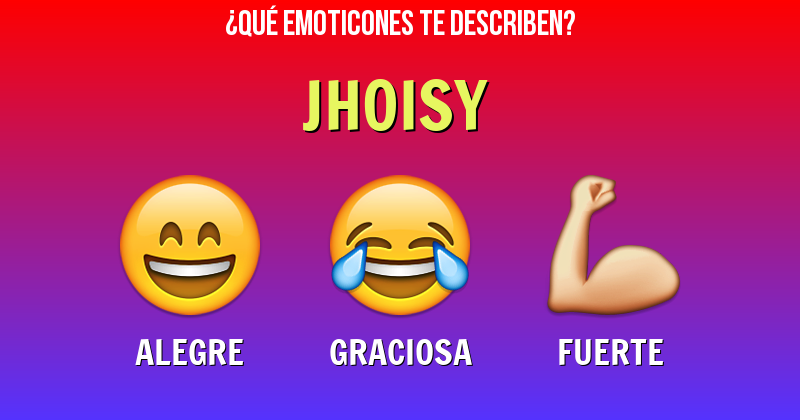Que emoticones describen a jhoisy - Descubre cuáles emoticones te describen