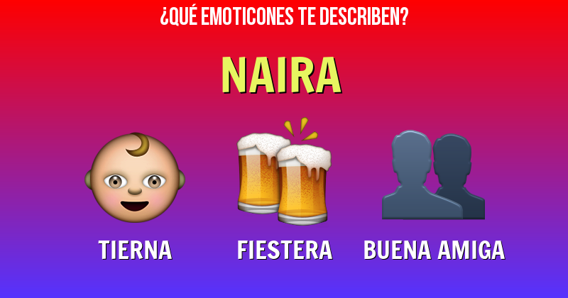 Que emoticones describen a naira - Descubre cuáles emoticones te describen