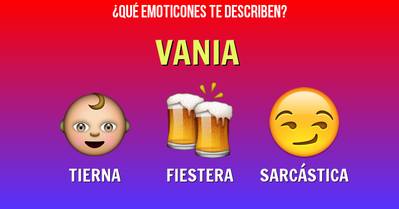 Que emoticones describen a vania - Descubre cuáles emoticones te describen