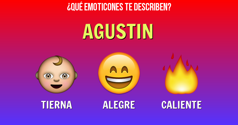 Que emoticones describen a agustin - Descubre cuáles emoticones te describen