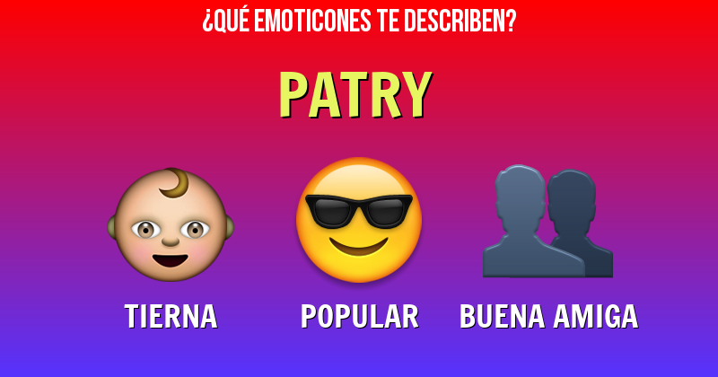 Que emoticones describen a patry - Descubre cuáles emoticones te describen