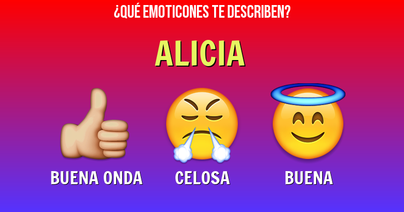 Que emoticones describen a alicia - Descubre cuáles emoticones te describen