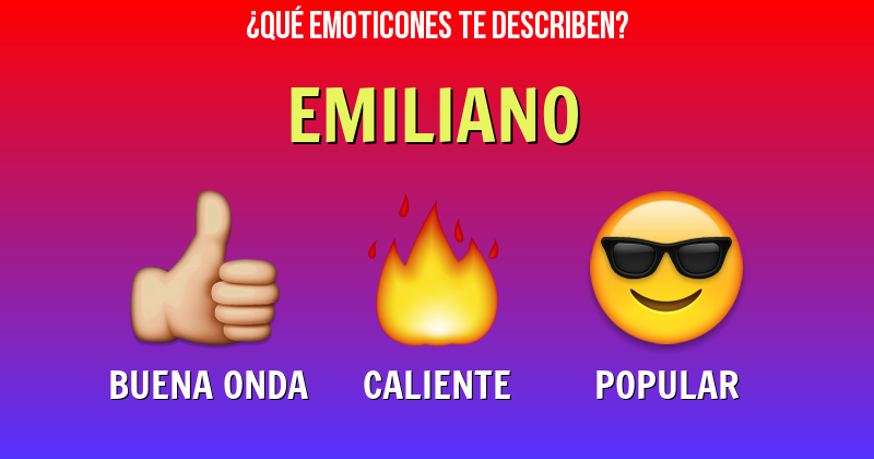 Que emoticones describen a emiliano - Descubre cuáles emoticones te describen