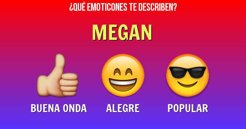 Que emoticones describen a megan - Descubre cuáles emoticones te describen