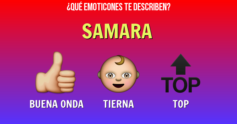 Que emoticones describen a samara - Descubre cuáles emoticones te describen