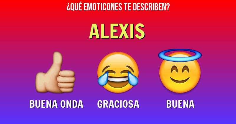 Que emoticones describen a alexis - Descubre cuáles emoticones te describen