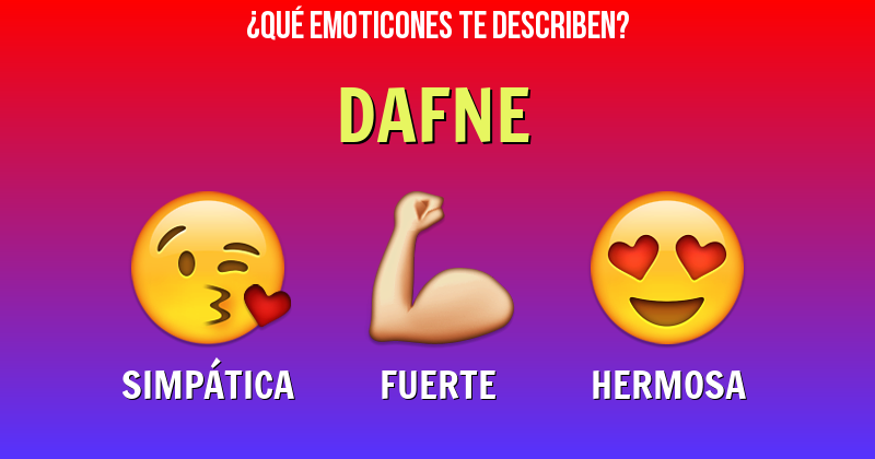 Que emoticones describen a dafne - Descubre cuáles emoticones te describen