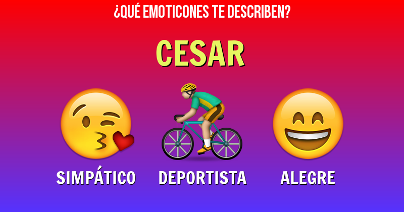 Que emoticones describen a cesar - Descubre cuáles emoticones te describen