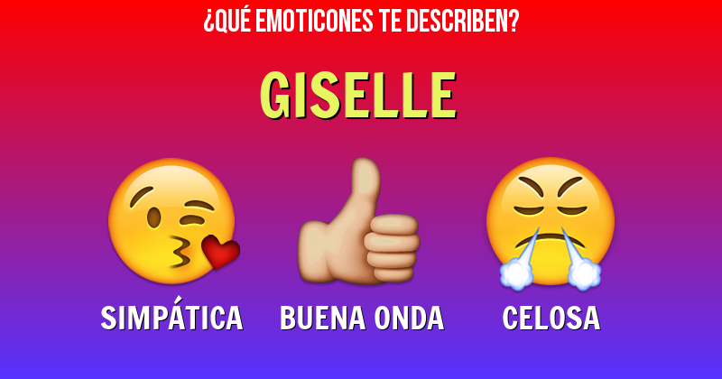 Que emoticones describen a giselle - Descubre cuáles emoticones te describen