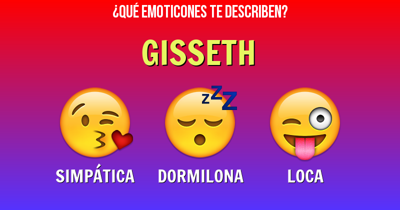 Que emoticones describen a gisseth - Descubre cuáles emoticones te describen