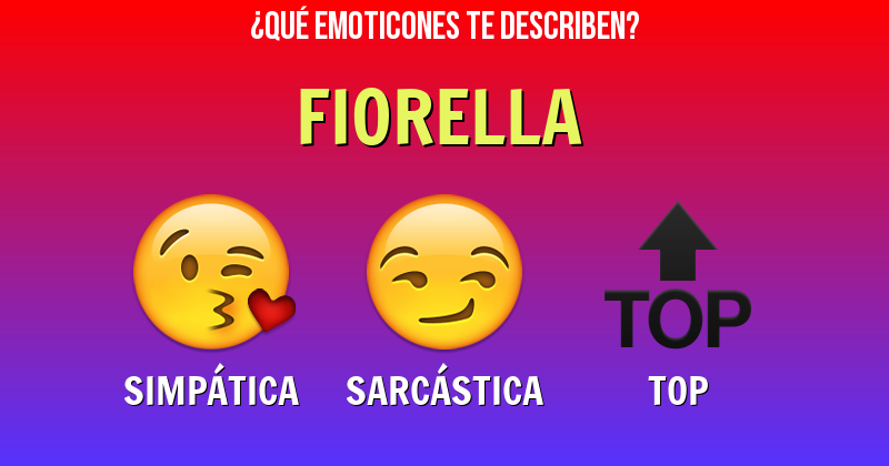 Que emoticones describen a fiorella - Descubre cuáles emoticones te describen