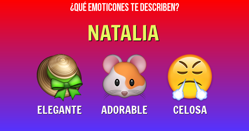 Que emoticones describen a natalia - Descubre cuáles emoticones te describen