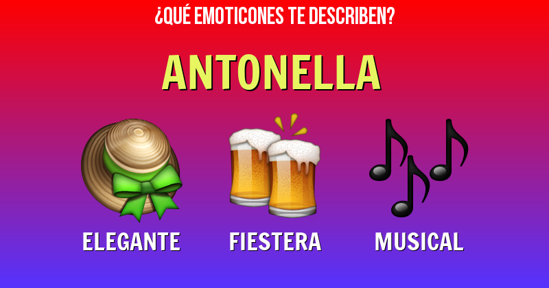 Que emoticones describen a antonella - Descubre cuáles emoticones te describen