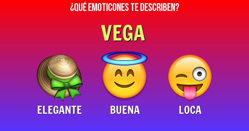 Que emoticones describen a vega - Descubre cuáles emoticones te describen