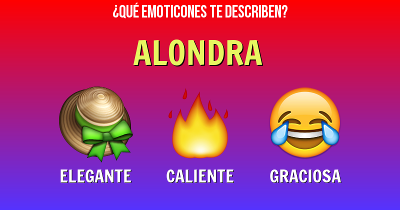 Que emoticones describen a alondra - Descubre cuáles emoticones te describen