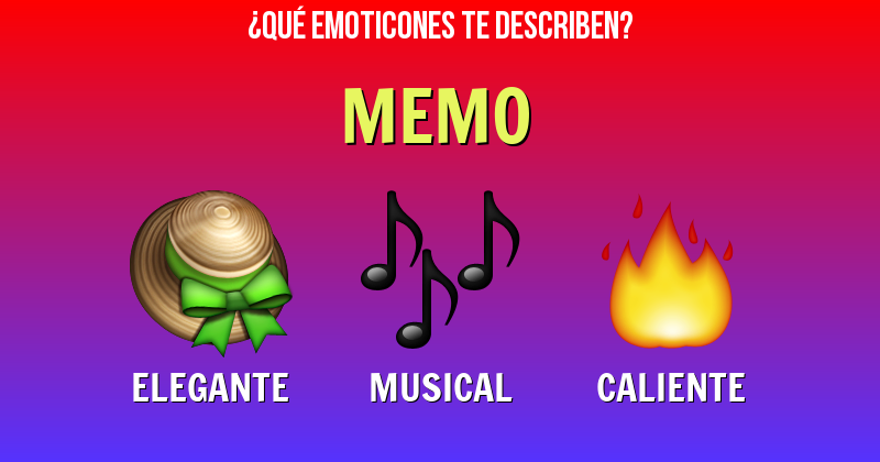 Que emoticones describen a memo - Descubre cuáles emoticones te describen