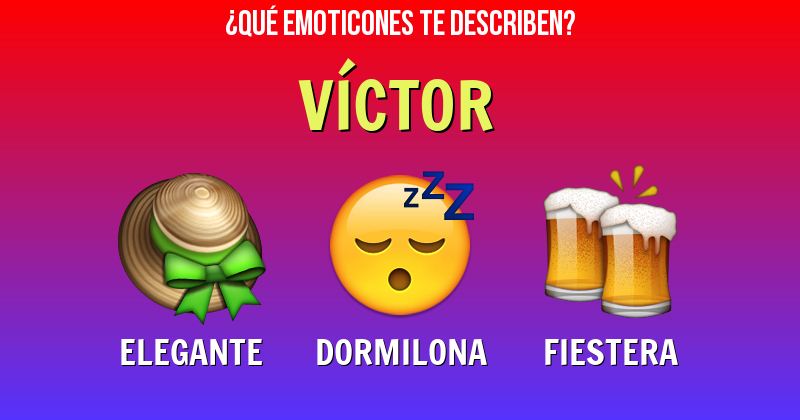 Que emoticones describen a víctor - Descubre cuáles emoticones te describen