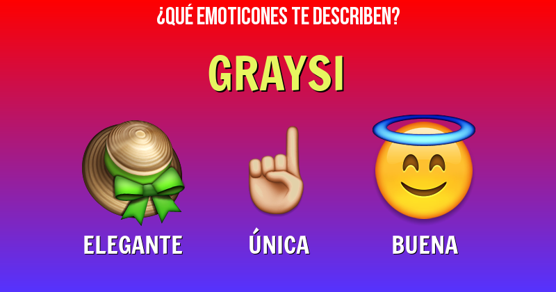 Que emoticones describen a graysi - Descubre cuáles emoticones te describen