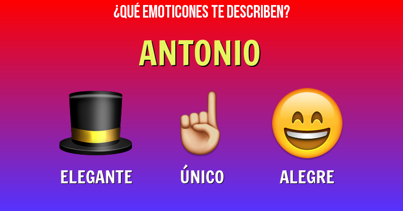 Que emoticones describen a antonio - Descubre cuáles emoticones te describen