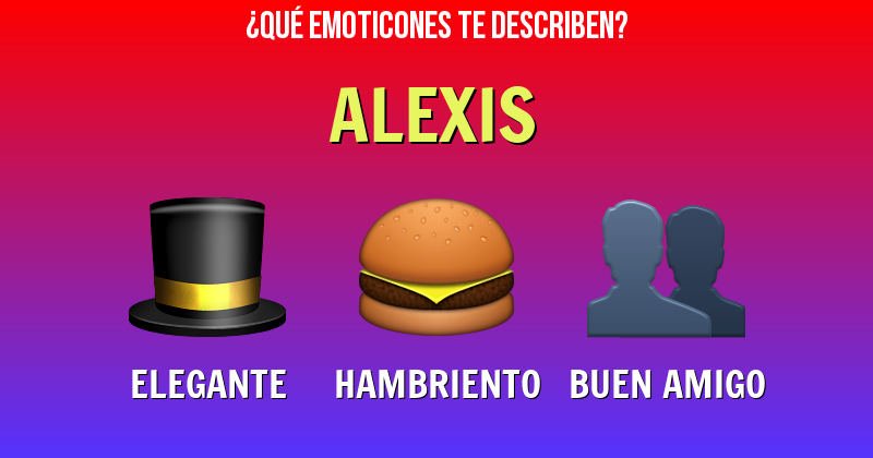 Que emoticones describen a alexis - Descubre cuáles emoticones te describen