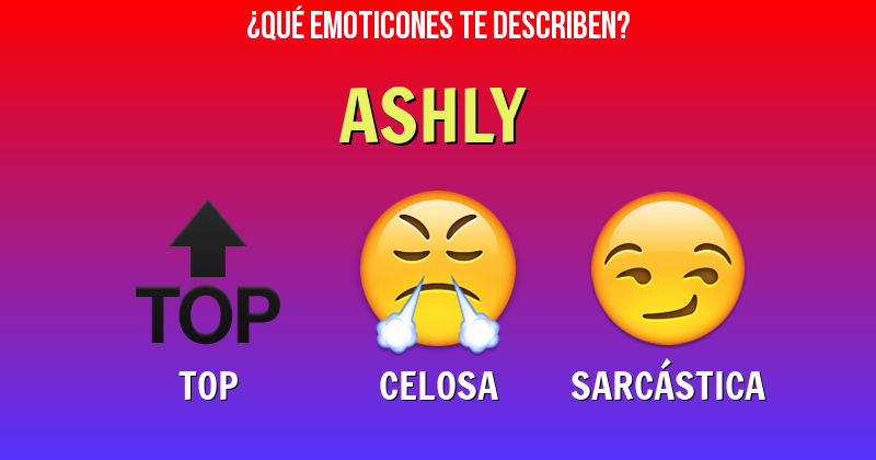 Que emoticones describen a ashly - Descubre cuáles emoticones te describen