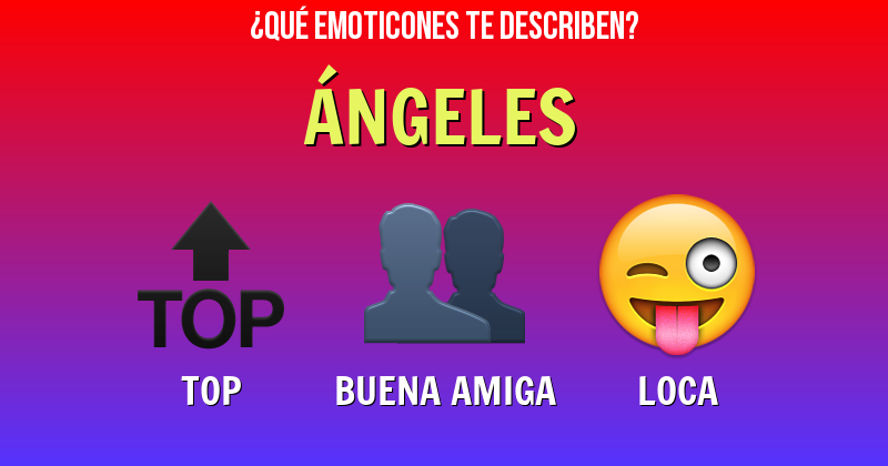 Que emoticones describen a Ángeles - Descubre cuáles emoticones te describen