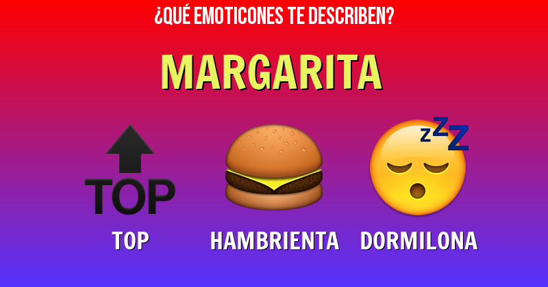 Que emoticones describen a margarita - Descubre cuáles emoticones te describen