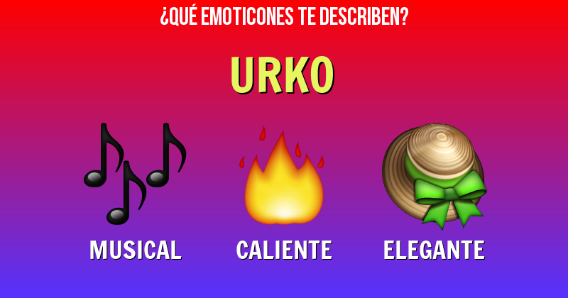 Que emoticones describen a urko - Descubre cuáles emoticones te describen