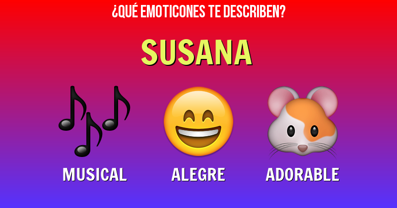 Que emoticones describen a susana - Descubre cuáles emoticones te describen