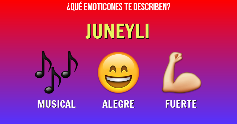 Que emoticones describen a juneyli - Descubre cuáles emoticones te describen