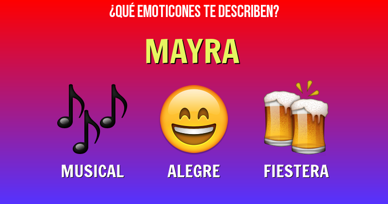 Que emoticones describen a mayra - Descubre cuáles emoticones te describen