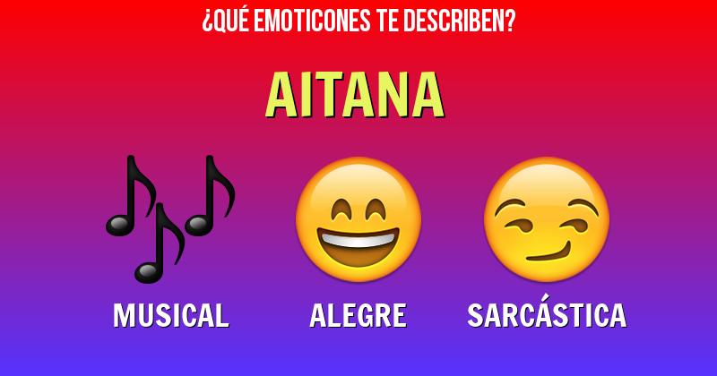 Que emoticones describen a aitana - Descubre cuáles emoticones te describen