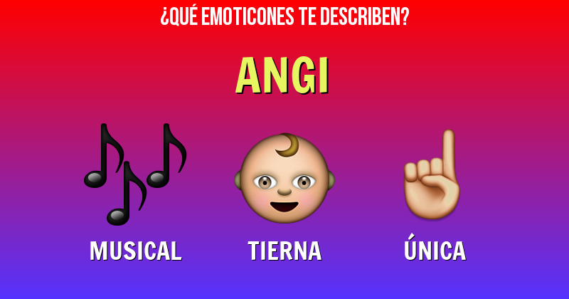 Que emoticones describen a angi - Descubre cuáles emoticones te describen