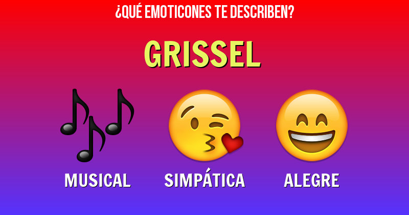 Que emoticones describen a grissel - Descubre cuáles emoticones te describen