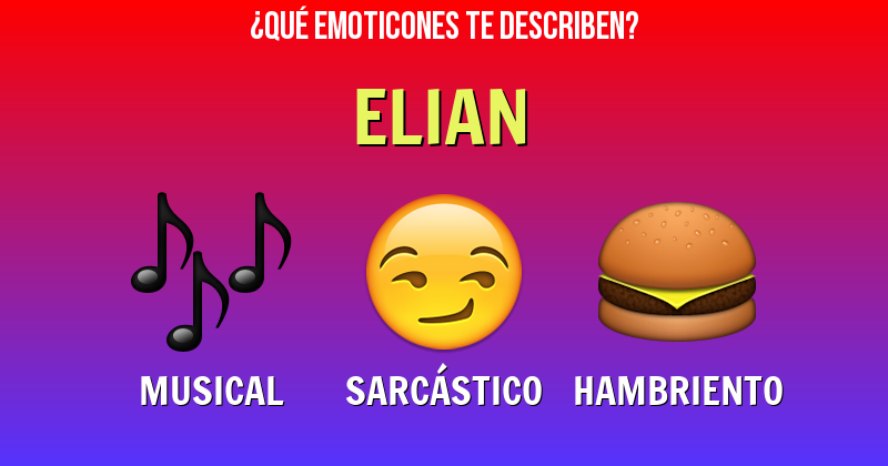 Que emoticones describen a elian - Descubre cuáles emoticones te describen