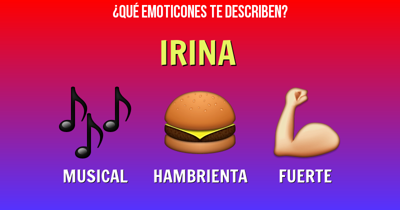 Que emoticones describen a irina - Descubre cuáles emoticones te describen