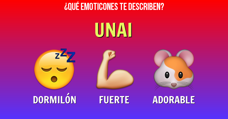 Que emoticones describen a unai - Descubre cuáles emoticones te describen