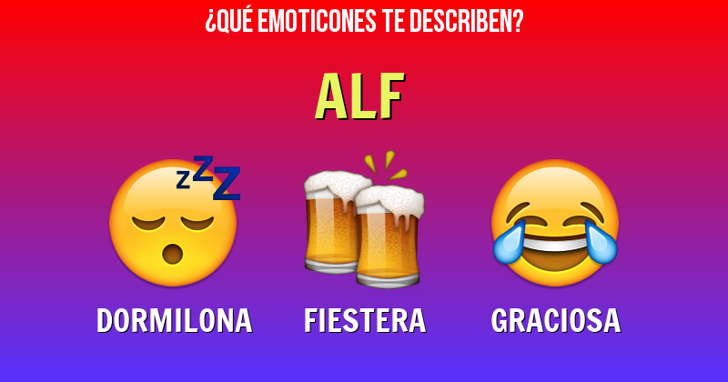 Que emoticones describen a alf - Descubre cuáles emoticones te describen