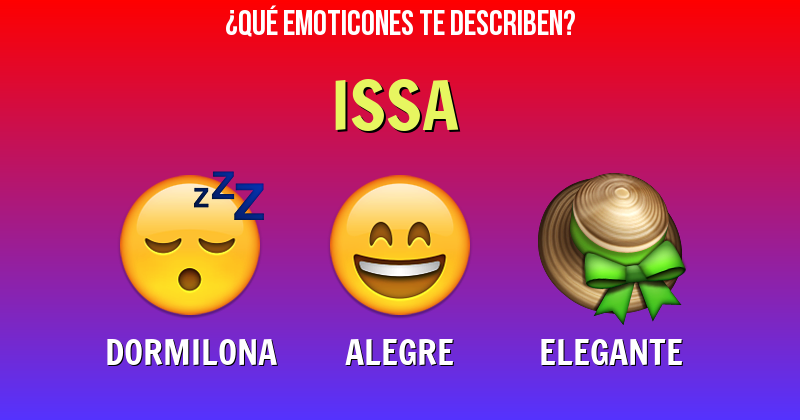 Que emoticones describen a issa - Descubre cuáles emoticones te describen