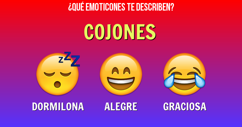 Que emoticones describen a cojones - Descubre cuáles emoticones te describen