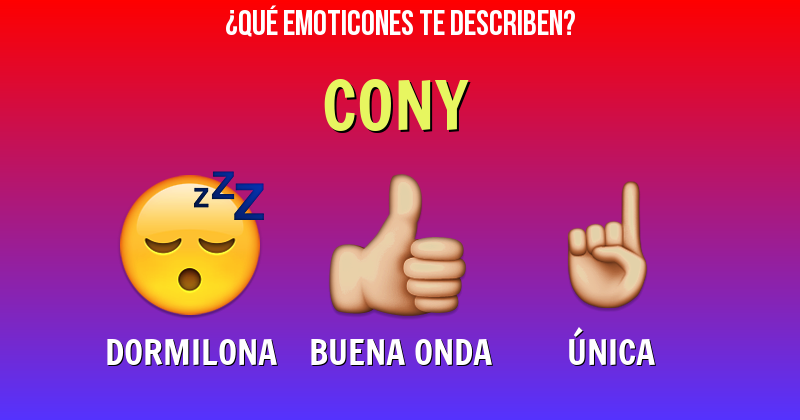 Que emoticones describen a cony - Descubre cuáles emoticones te describen