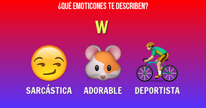 Que emoticones describen a w - Descubre cuáles emoticones te describen