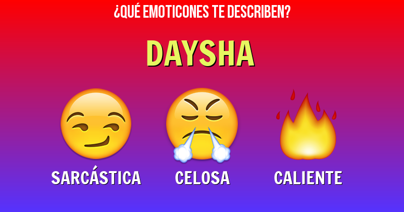 Que emoticones describen a daysha - Descubre cuáles emoticones te describen